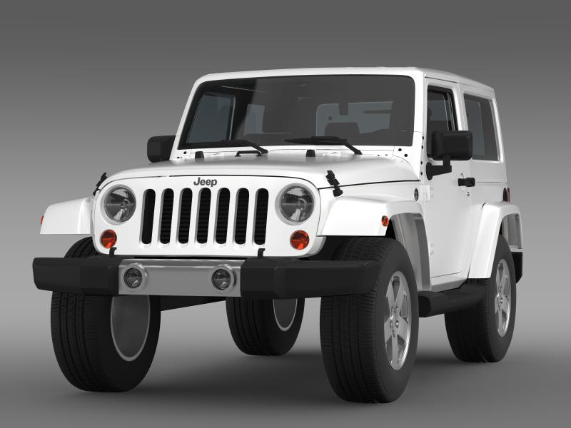 jeep wrangler 2011 3d model 3ds max fbx c4d lwo ma mb hrc xsi obj 160134
