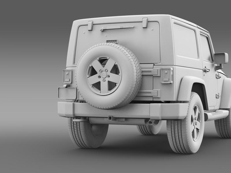 jeep wrangler 2011 3d model 3ds max fbx c4d lwo ma mb hrc xsi obj 160148