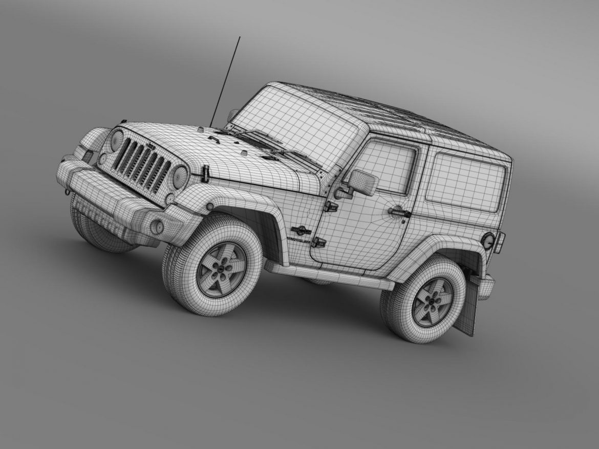 jeep wrangler freedom 2014 3d model 3ds max fbx c4d lwo ma mb hrc xsi obj 162476