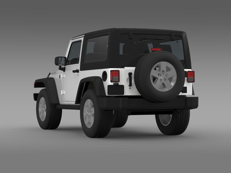 jeep wrangler rubicon 2007 3d model 3ds max fbx c4d lwo ma mb hrc xsi obj 160181