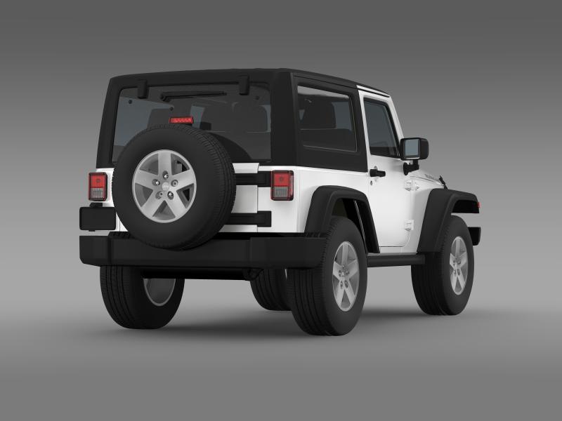 jeep wrangler rubicon 2007 3d model 3ds max fbx c4d lwo ma mb hrc xsi obj 160183