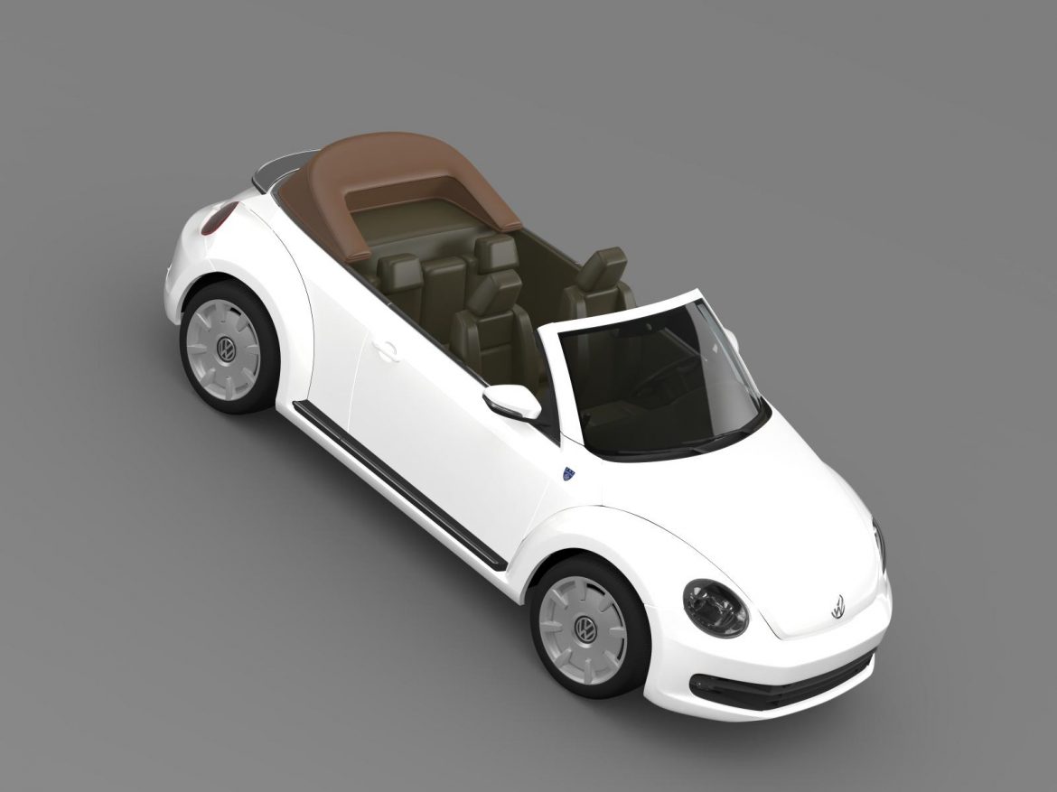 karmann beetle cabrio 2014 3d model 3ds max fbx c4d lwo ma mb hrc xsi obj 162382