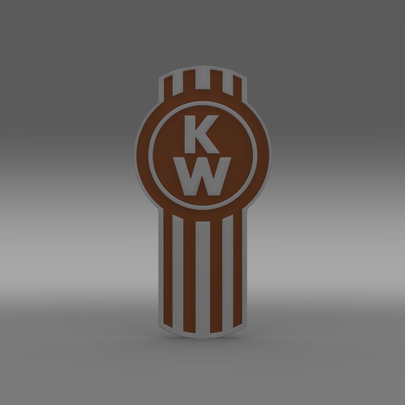 kenworth logo 3d model 3ds max fbx c4d lwo ma mb hrc xsi obj 149478