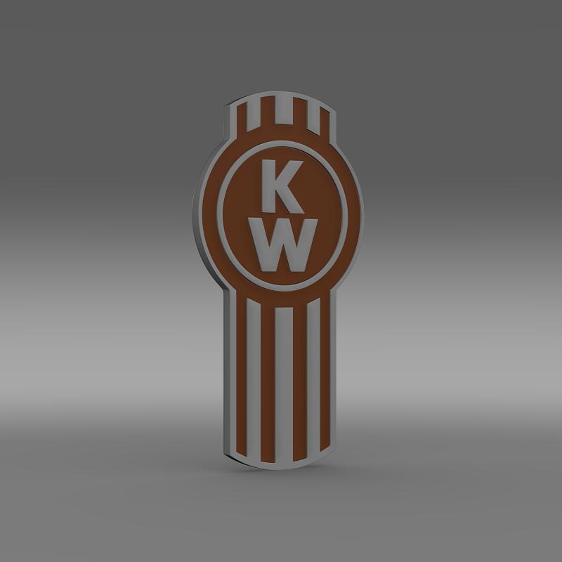 kenworth logo 3d model 3ds max fbx c4d lwo ma mb hrc xsi obj 149479