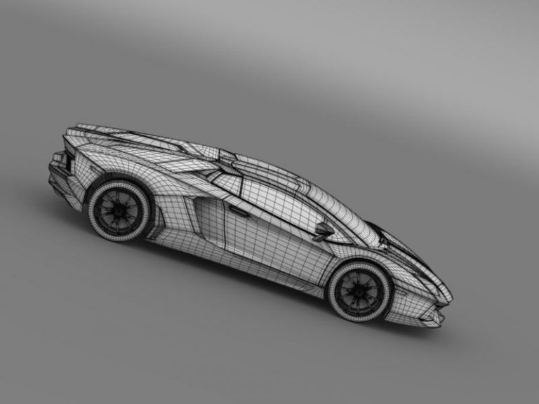 Lamborghini Aventador LP 700 4 Roadster 3D Model - FlatPyramid