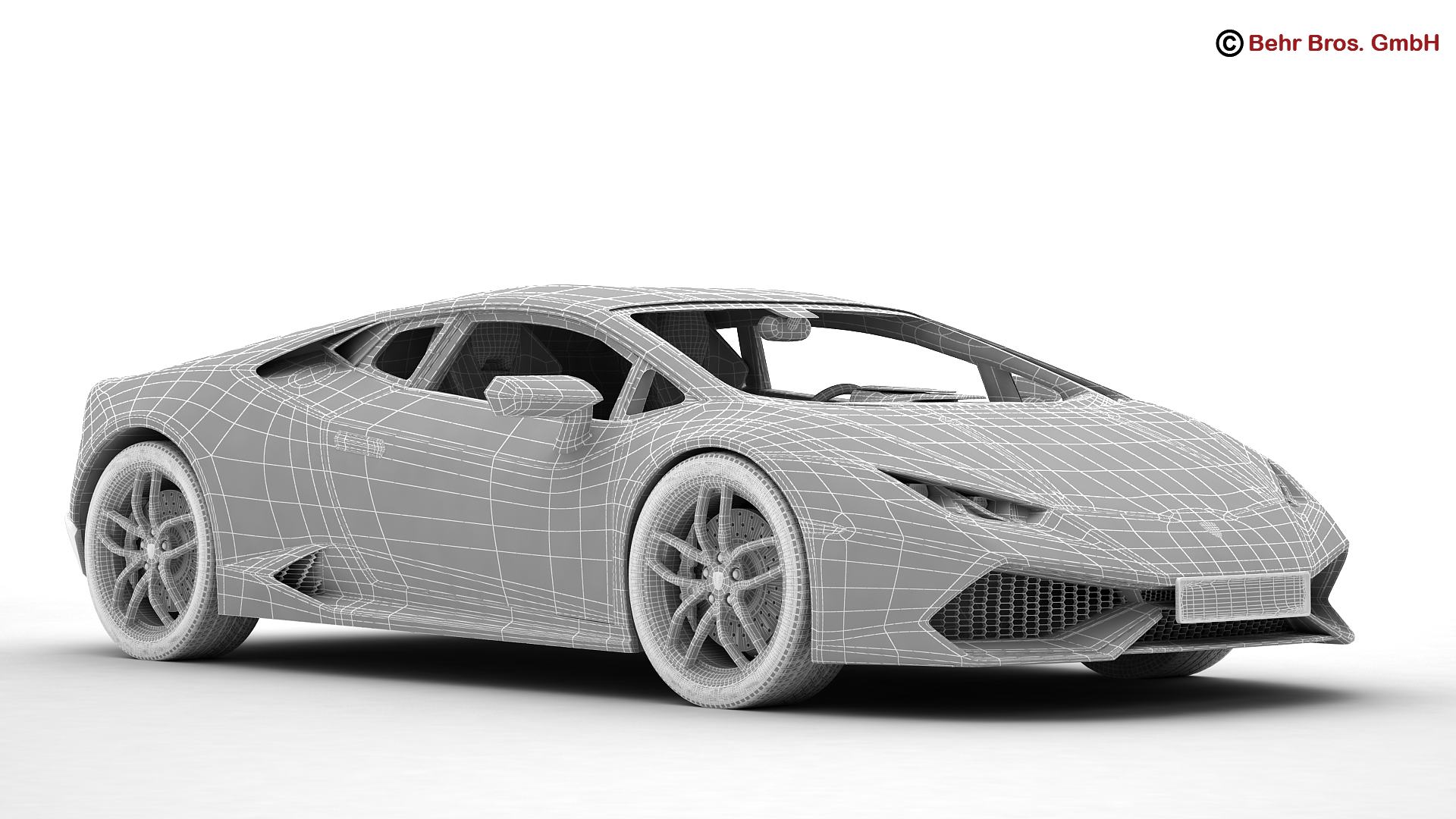 Lamborghini Huracan LP610-4 3D Model - FlatPyramid