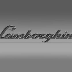 lamborghini logo – letters 3d model 3ds max fbx c4d lwo ma mb hrc xsi obj 163048