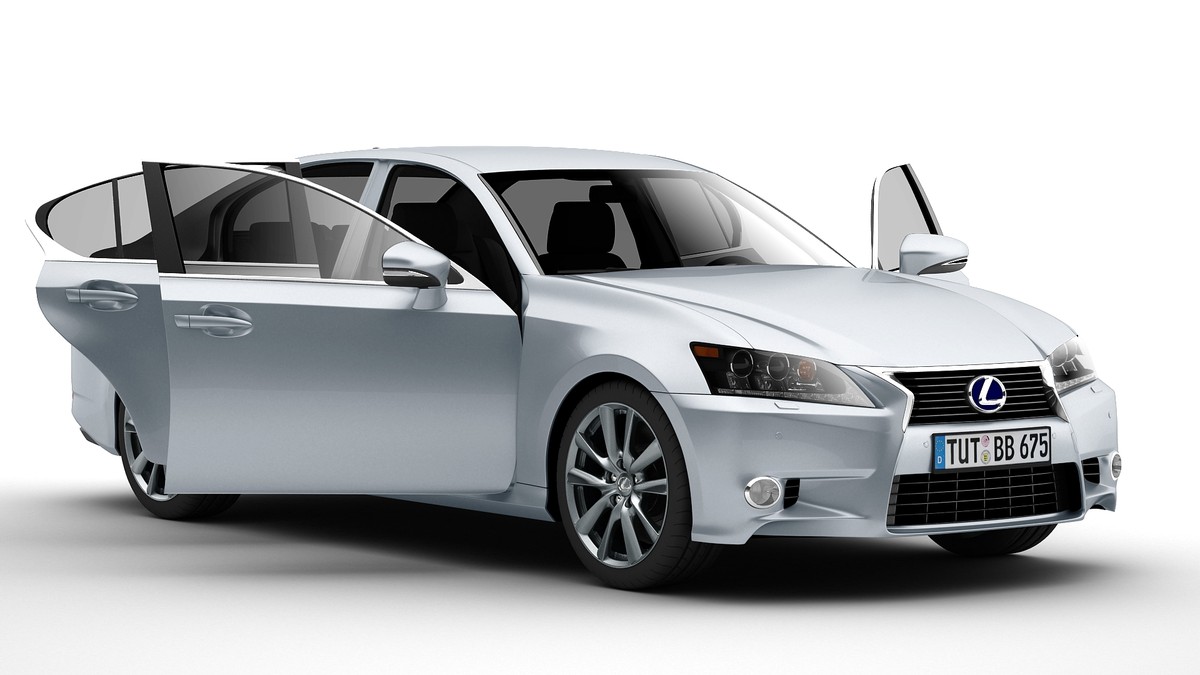 lexus gs 450h 3d model 3ds max fbx c4d lwo ma mb obj 158881