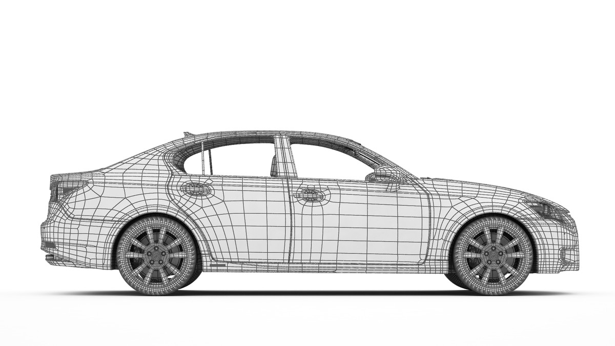 lexus gs 450h 3d model 3ds max fbx c4d lwo ma mb obj 158898