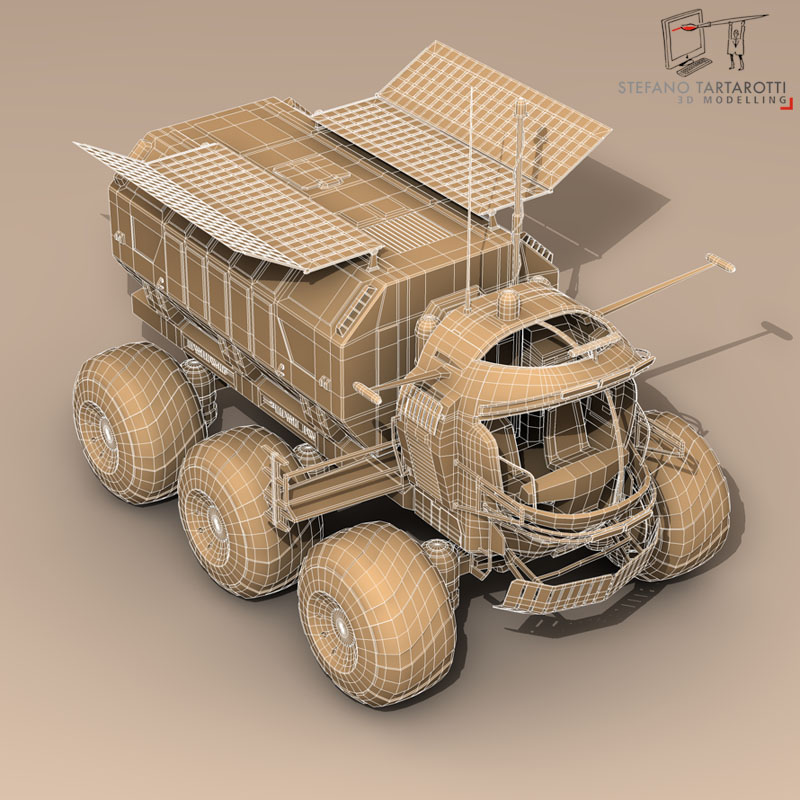Lunar Vehicle 3d Model Flatpyramid