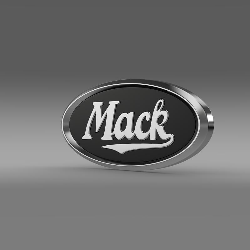 mack logo 3d model 3ds max fbx c4d lwo ma mb hrc xsi obj 149484