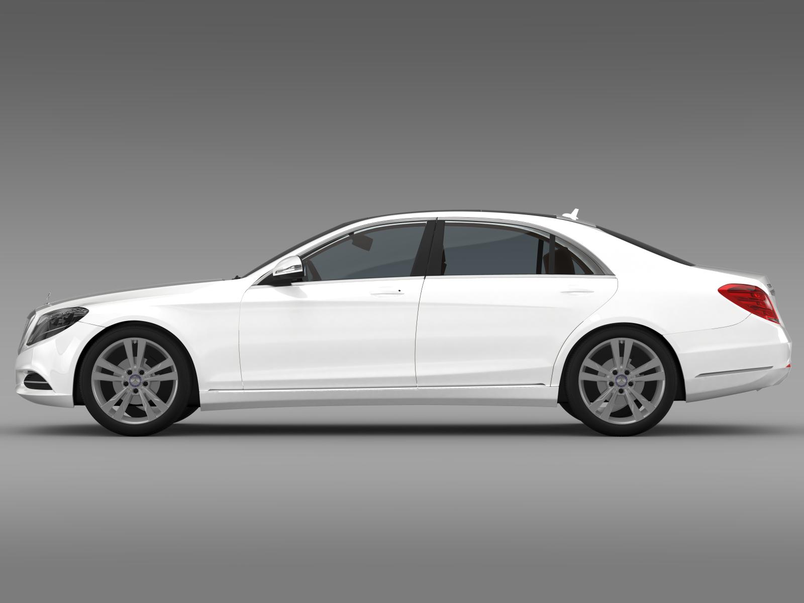 mercedes benz s 350 bluetec w222 2013 3d model 3ds max fbx c4d lwo ma mb hrc xsi 164173