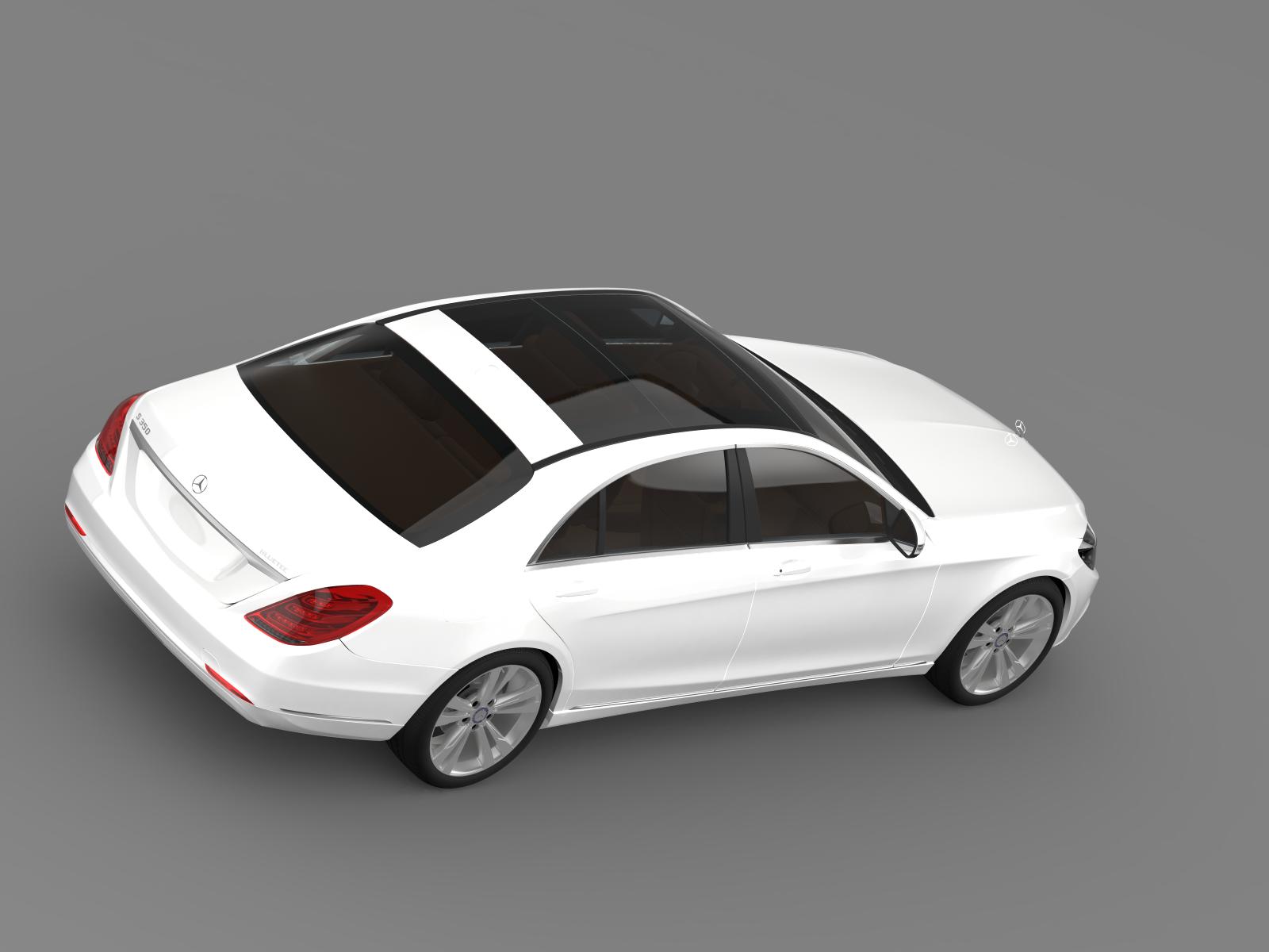 mercedes benz s 350 bluetec w222 2013 3d model 3ds max fbx c4d lwo ma mb hrc xsi 164177