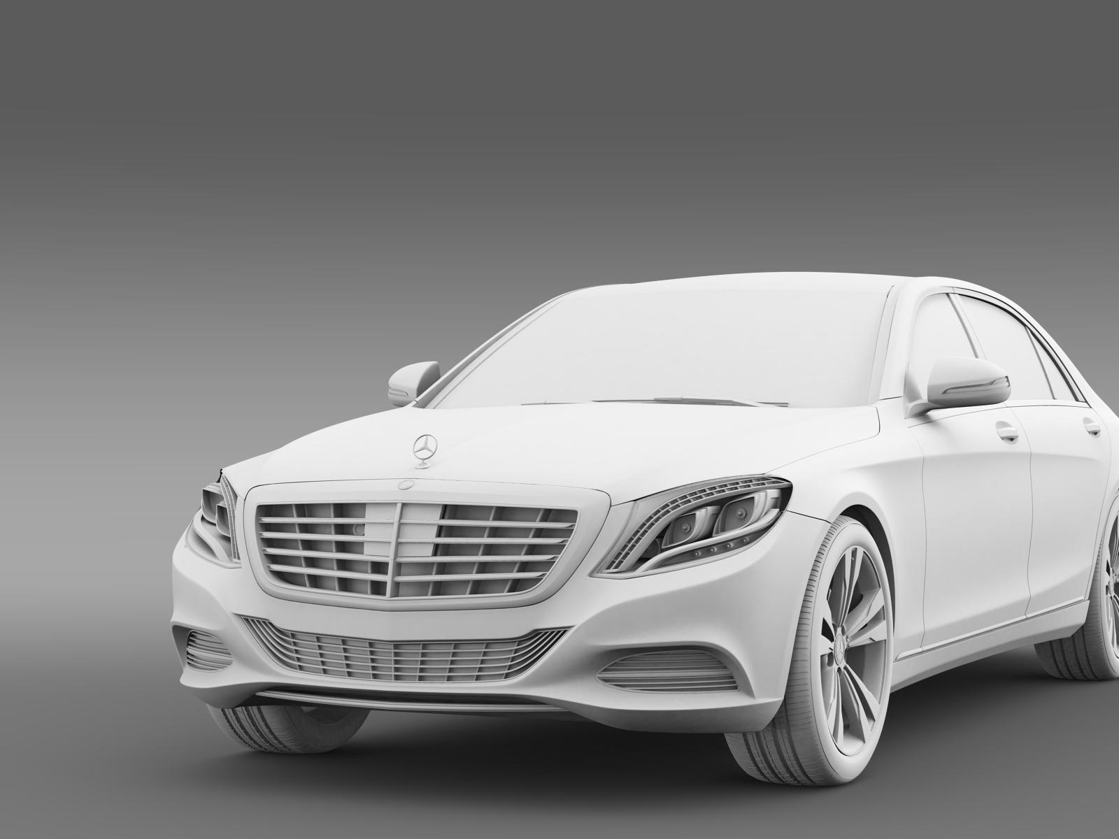 mercedes benz s 350 bluetec w222 2013 3d model 3ds max fbx c4d lwo ma mb hrc xsi 164182