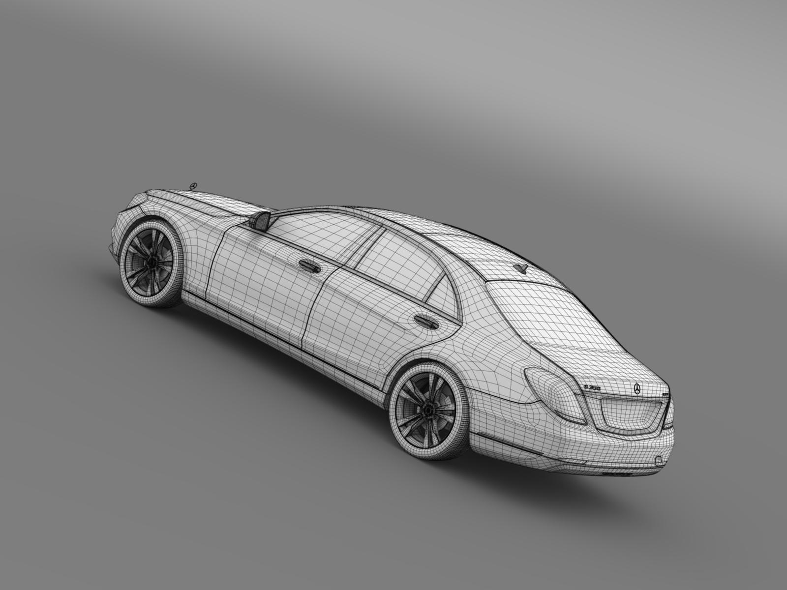 mercedes benz s 350 bluetec w222 2013 3d model 3ds max fbx c4d lwo ma mb hrc xsi 164185