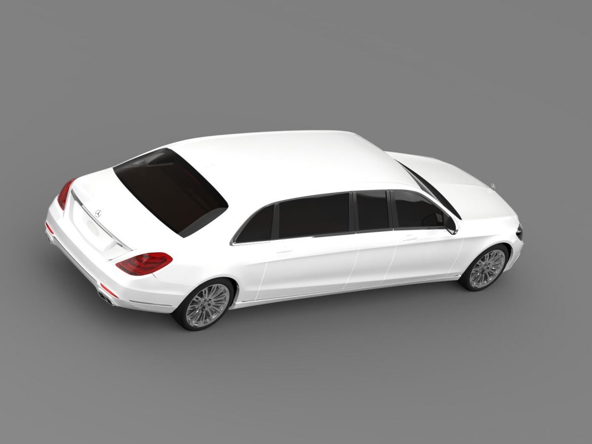 mercedes benz s klasse pullman limousine 2016 3d model 3ds max fbx c4d lwo ma mb hrc xsi obj 164585