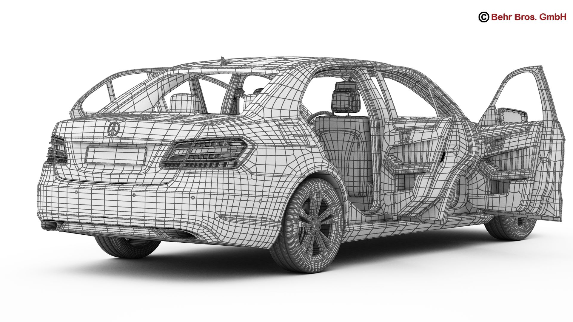mercedes e class 2014 3d model 3ds max fbx c4d lwo ma mb obj 159732