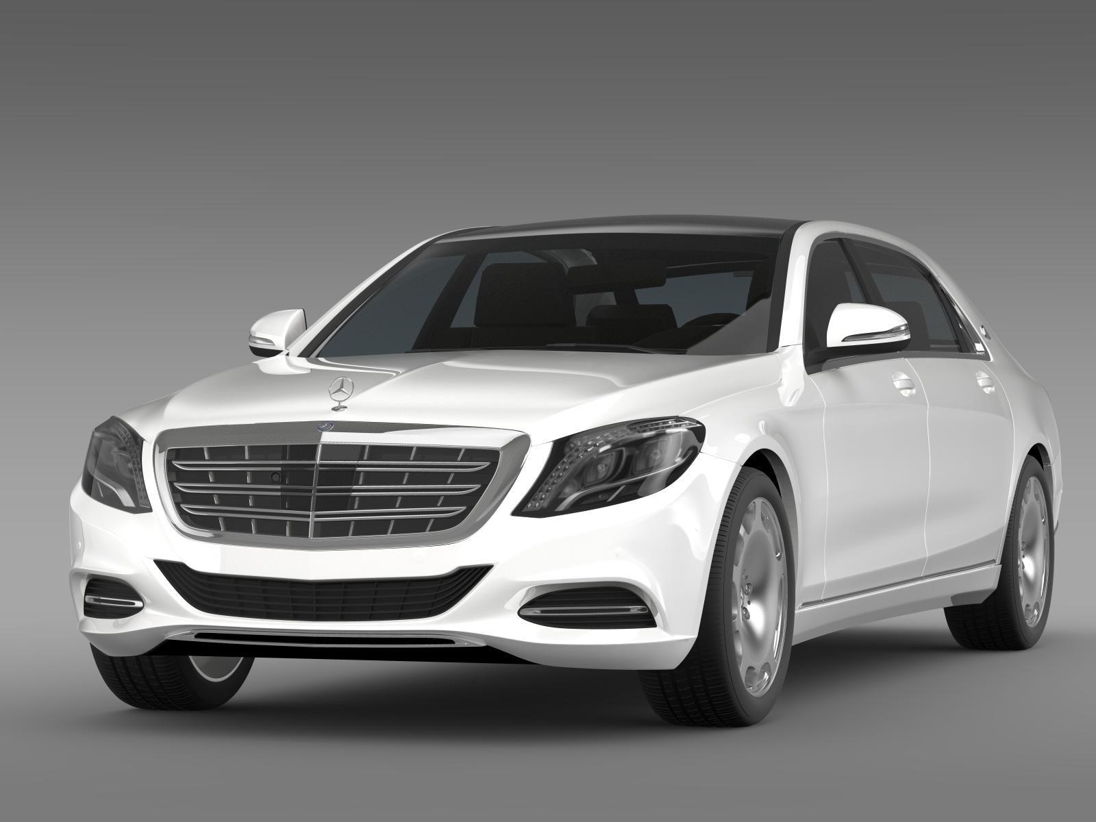 mercedes maybach s400 x222 2015 3d model 3ds max fbx c4d lwo ma mb hrc xsi obj 166118