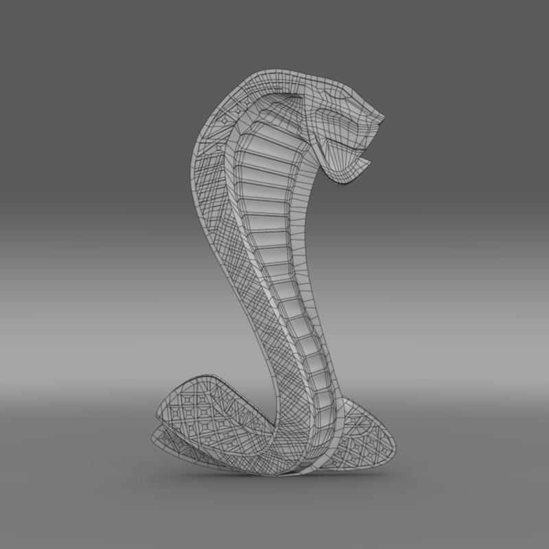Mustang Shelby Logo 3d Model Flatpyramid