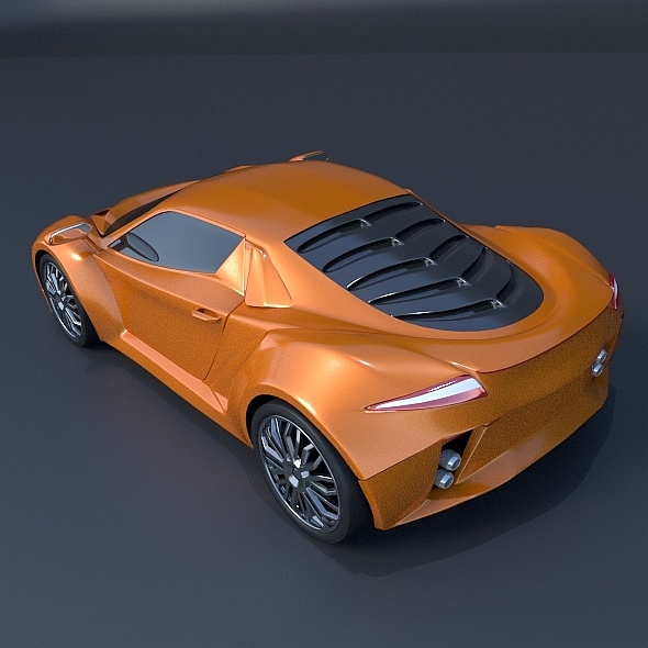 Nexeno concept car Blender 3D Model Buy Nexeno concept