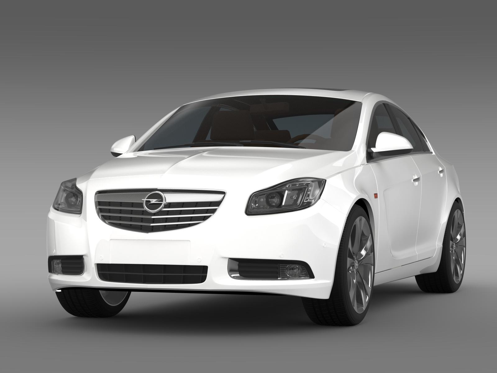 opel insignia 2008-13 3d model 3ds max fbx c4d lwo ma mb hrc xsi obj 165553