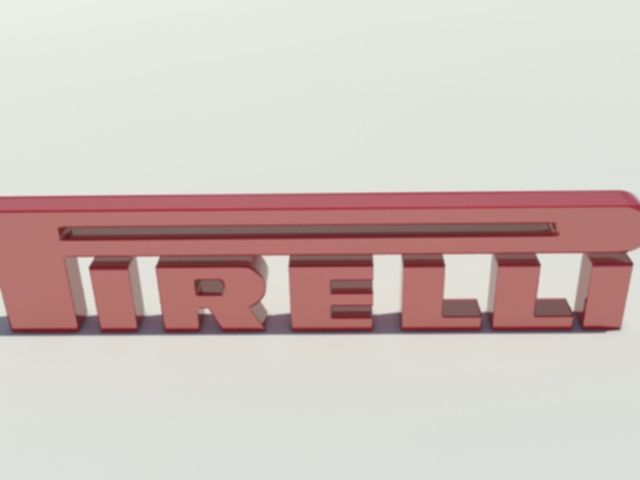 pirelli logo 3d model 3ds max dxf w3d obj 119212