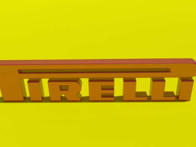 pirelli logo 3d model 3ds max dxf w3d obj 119216