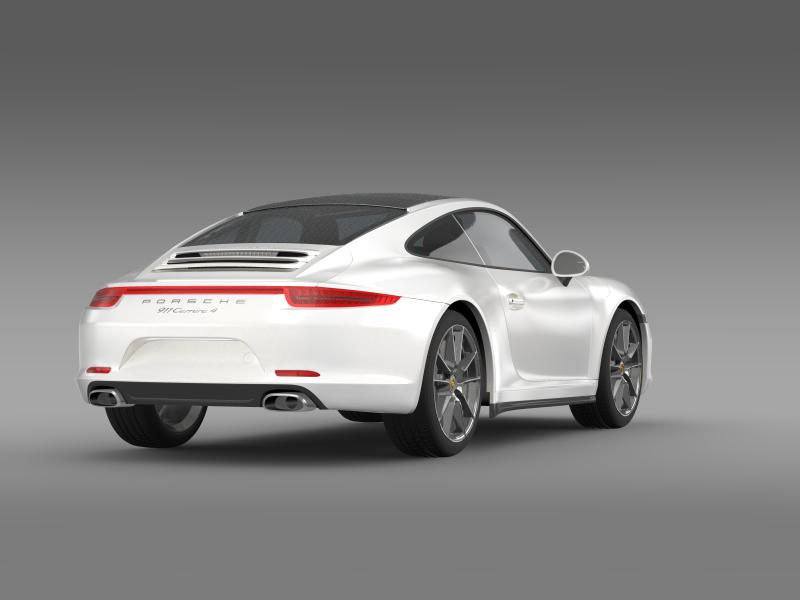 porsche 911 carerra 4 2013 3d model 3ds max fbx c4d lwo ma mb hrc xsi obj 153654