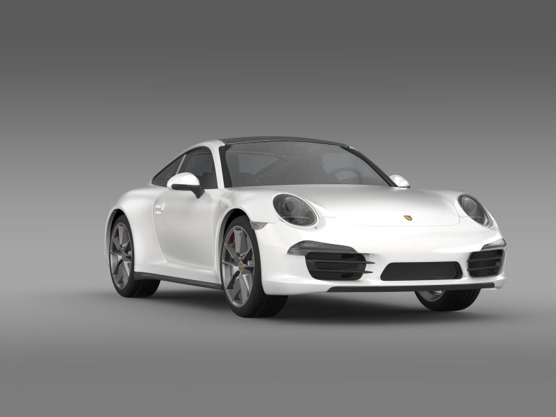 porsche 911 carerra 4 2013 3d model 3ds max fbx c4d lwo ma mb hrc xsi obj 153658