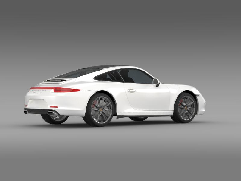 porsche 911 carerra 4 cabrio 2013 3d model 3ds max fbx c4d lwo ma mb hrc xsi obj 153717