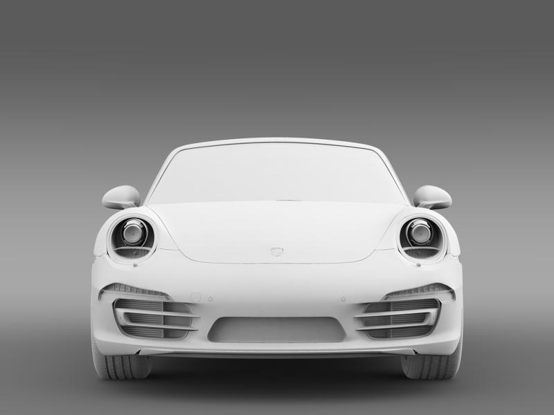 porsche 911 carerra cabrio 2013 3d model 3ds max fbx c4d lwo ma mb hrc xsi obj 153762