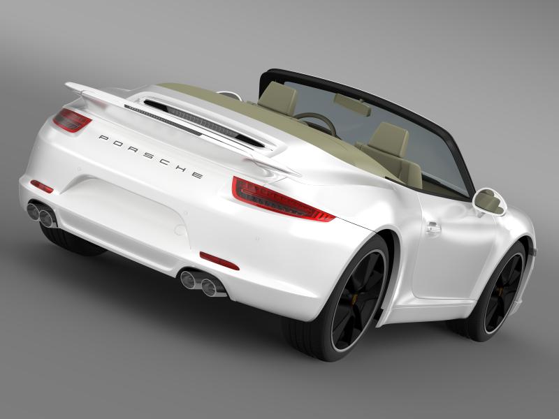 porsche 911 convertible exclusive 3d model 3ds max fbx c4d lwo ma mb hrc xsi obj 159878