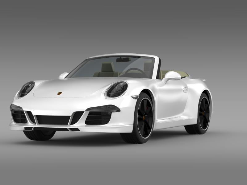 porsche 911 convertible exclusive 3d model 3ds max fbx c4d lwo ma mb hrc xsi obj 159880