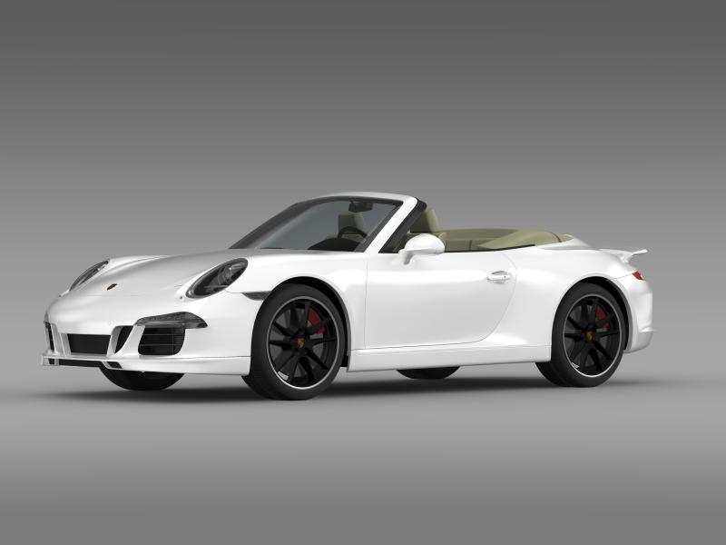porsche 911 convertible exclusive 3d model 3ds max fbx c4d lwo ma mb hrc xsi obj 159881