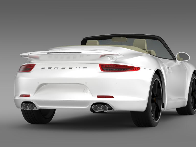 porsche 911 convertible exclusive 3d model 3ds max fbx c4d lwo ma mb hrc xsi obj 159885