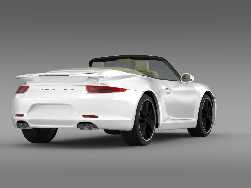 porsche 911 convertible exclusive 3d model 3ds max fbx c4d lwo ma mb hrc xsi obj 159886