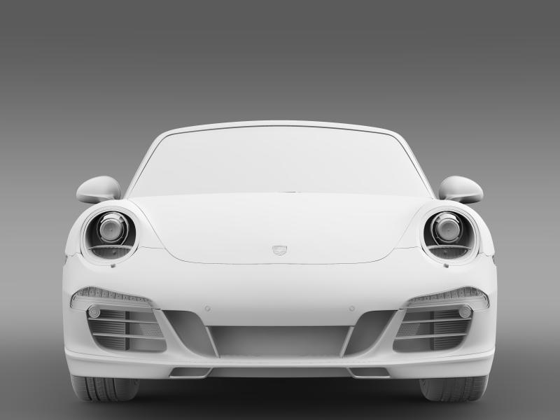 porsche 911 convertible exclusive 3d model 3ds max fbx c4d lwo ma mb hrc xsi obj 159891