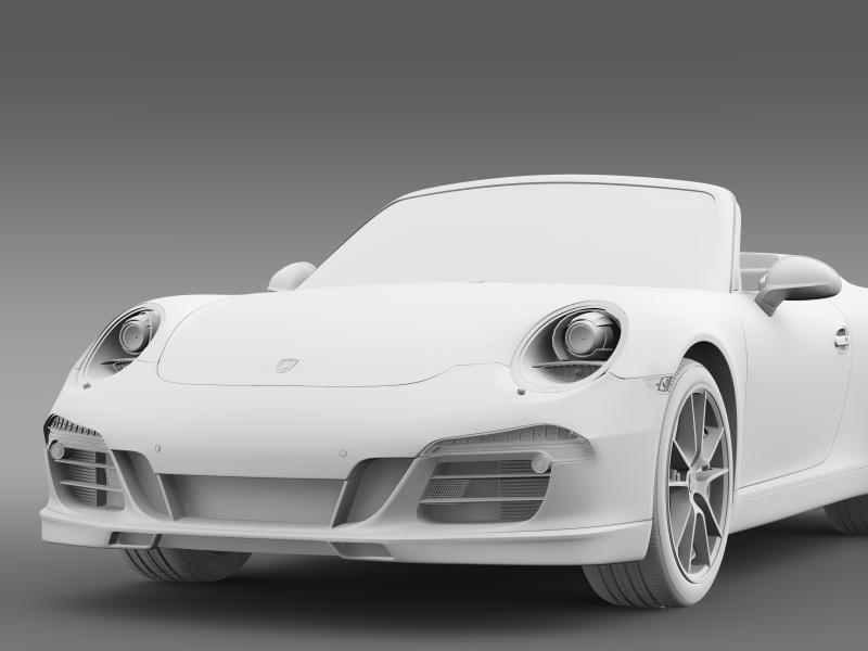 porsche 911 convertible exclusive 3d model 3ds max fbx c4d lwo ma mb hrc xsi obj 159893