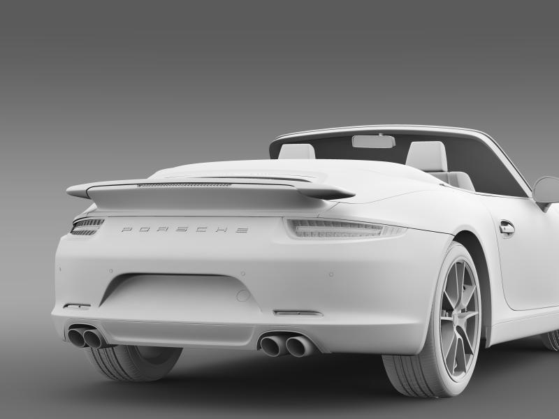 porsche 911 convertible exclusive 3d model 3ds max fbx c4d lwo ma mb hrc xsi obj 159894