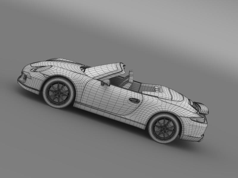 porsche 911 convertible exclusive 3d model 3ds max fbx c4d lwo ma mb hrc xsi obj 159896