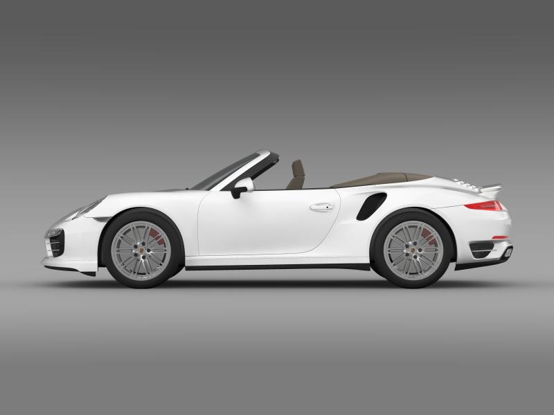 porsche 911 turbo cabrio 2014 3d model 3ds max fbx c4d lwo ma mb hrc xsi obj 156095