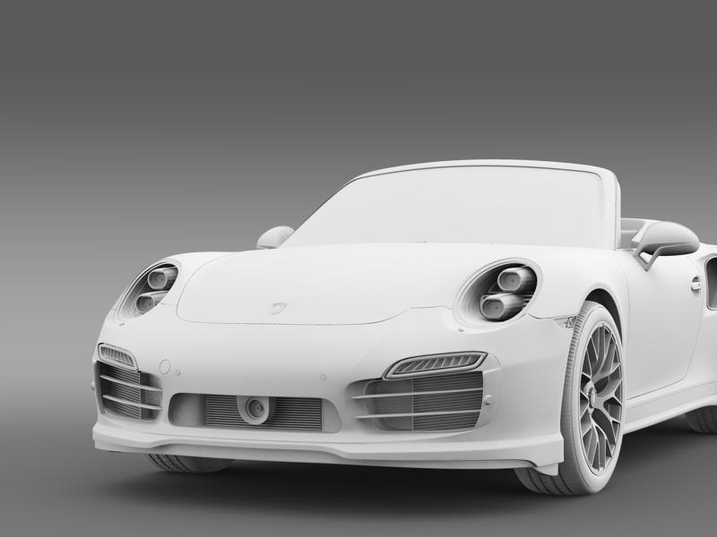 porsche 911 turbo s cabrio 2014 3d model 3ds max fbx c4d lwo ma mb hrc xsi obj 156148