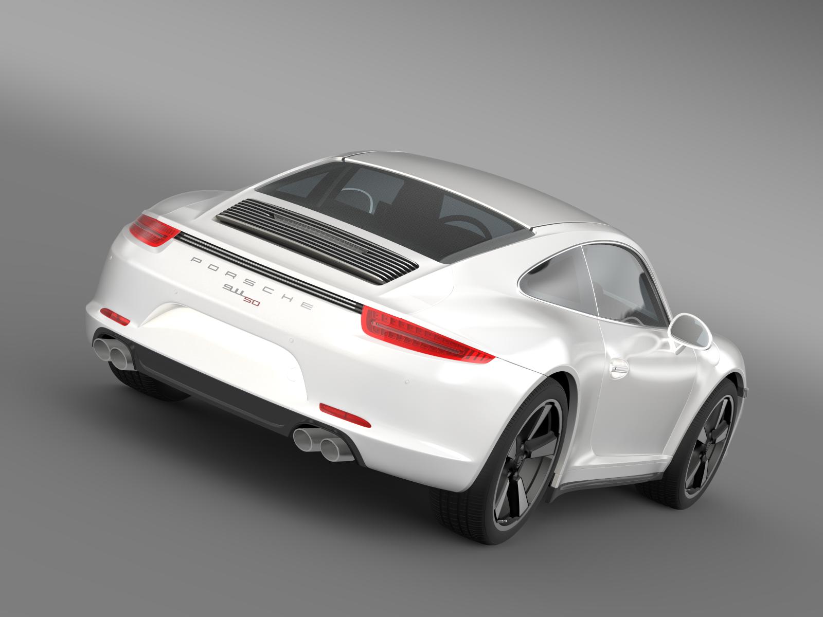 Porsche 911 50 Year Edition (2013) 3D Model - Buy Porsche ...