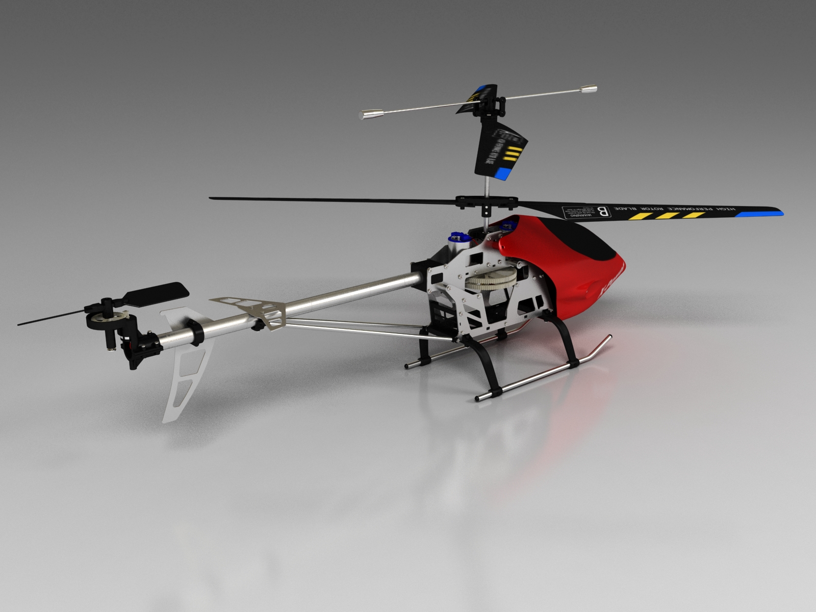 rc helicopter 3d printed
