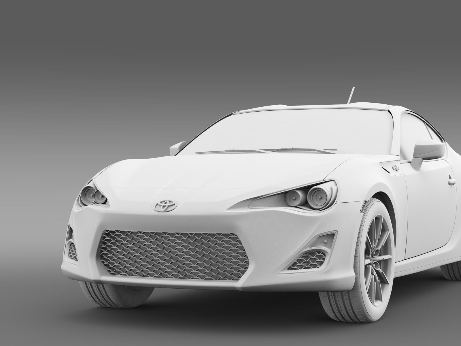 toyota 86 rc 2012 3d model 3ds max fbx c4d lwo ma mb hrc xsi obj 163275