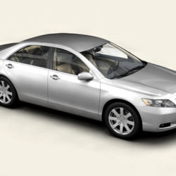 toyota camry 2007 3d model 3ds max obj 158655