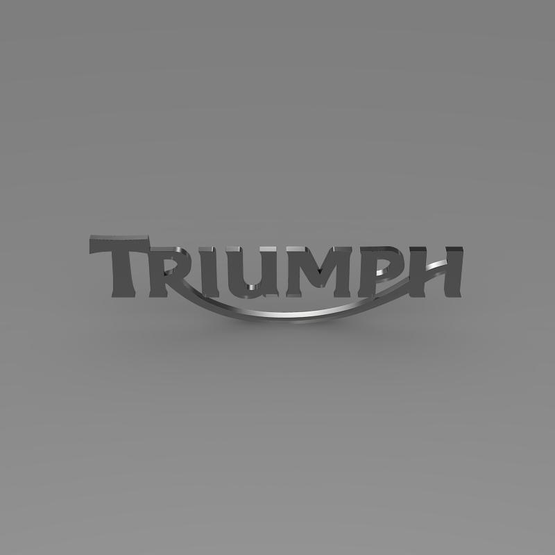 triumph 3d logo 3d model 3ds max fbx c4d ma mb hrc xsi obj 150276