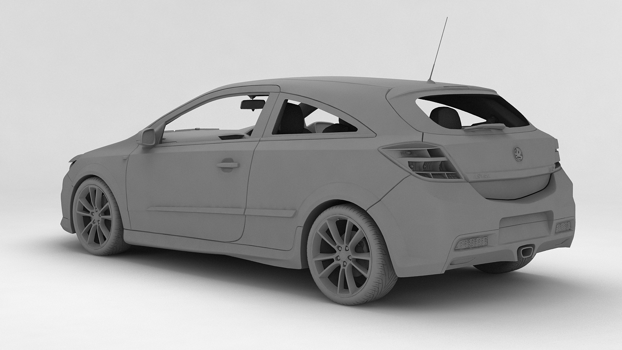 Vauxhll Opel Astra 3D Model - FlatPyramid