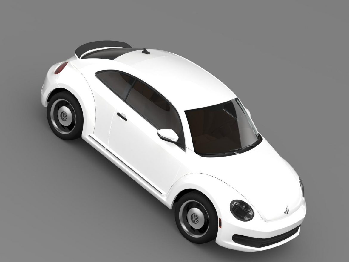 volkswagen beetle classic 2015 3d model 3ds max fbx c4d lwo ma mb hrc xsi obj 164484