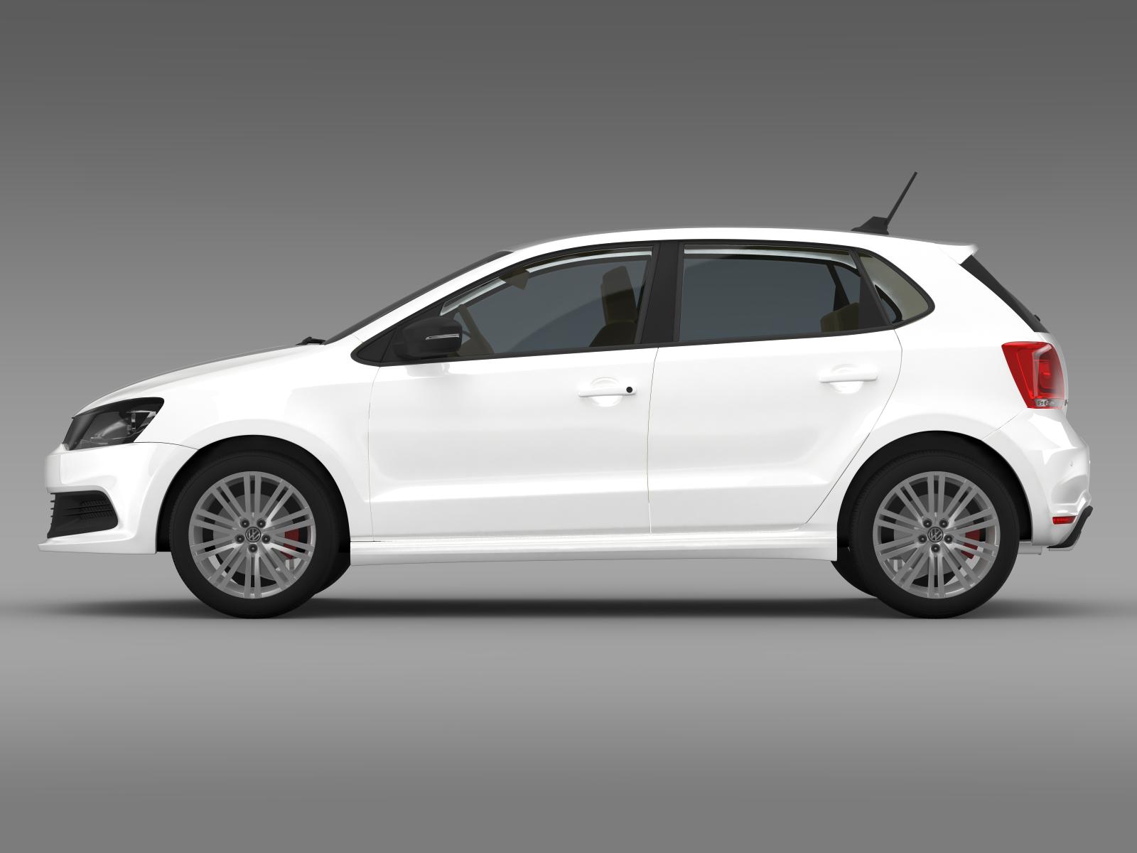volkswagen polo bluegt 5d 2009-2013 3d model 3ds max fbx c4d lwo ma mb hrc xsi obj 161923